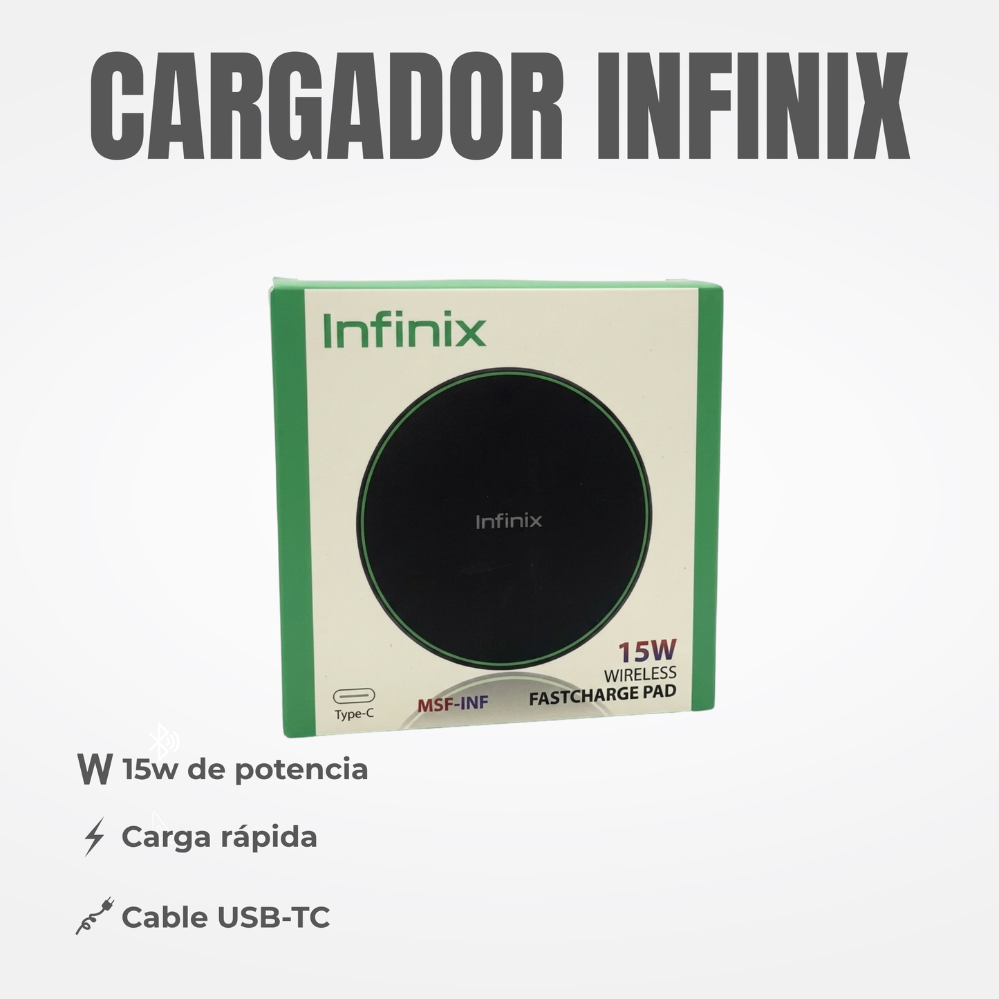 CARGADOR MAGNETICO INFINIX TC-TC Ref: MSF-INF