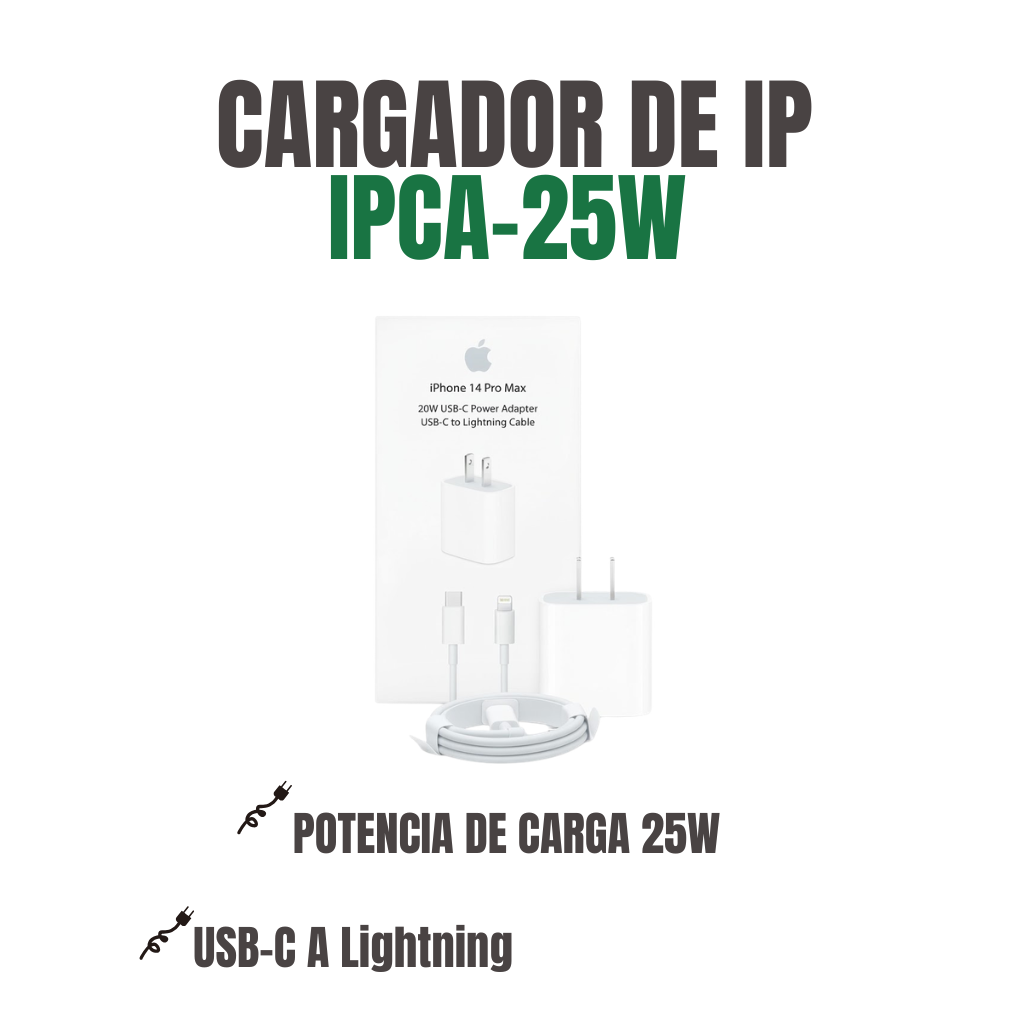 CARGADOR DE IPHONE: IPCA-25W