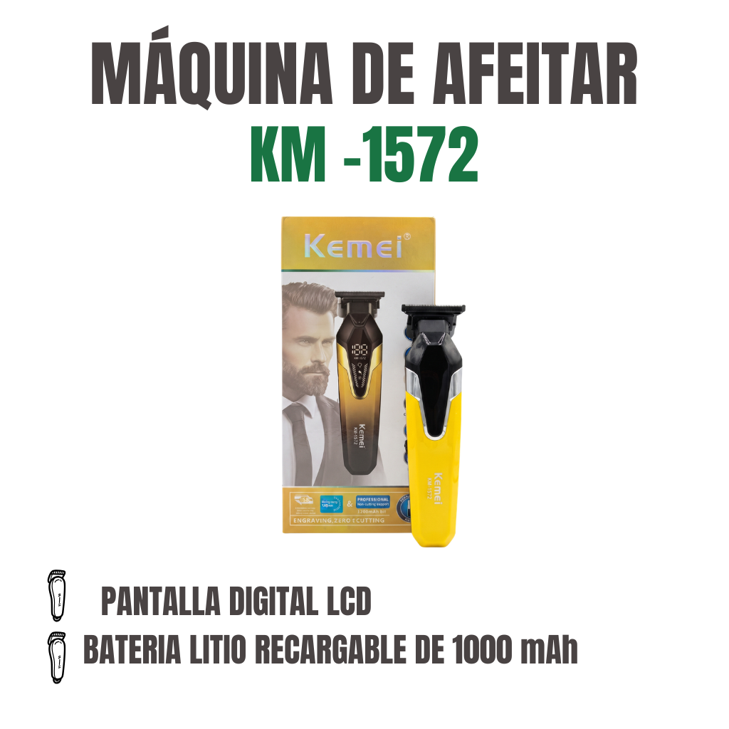 MÁQUINA DE AFEITAR Ref: KM -1572