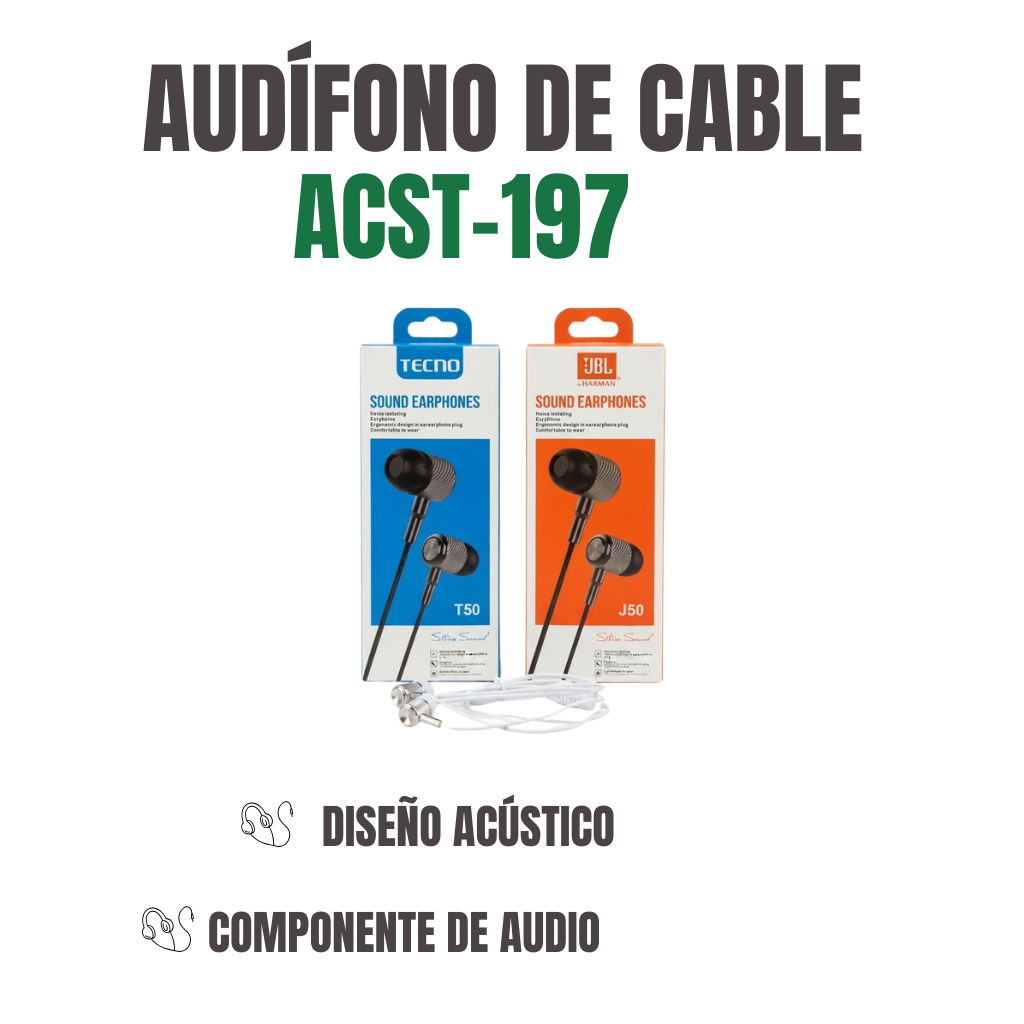 AUDÍFONOS DE CABLE Ref: ACST-197