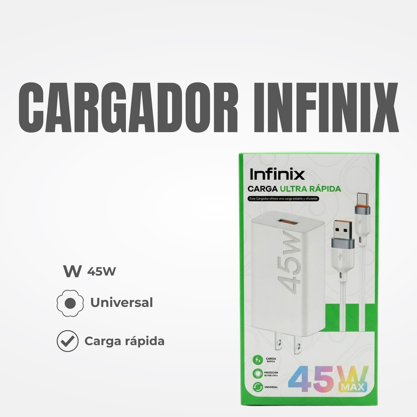 CARGADOR INFINIX MICRO Ref: 7CC-4INV8