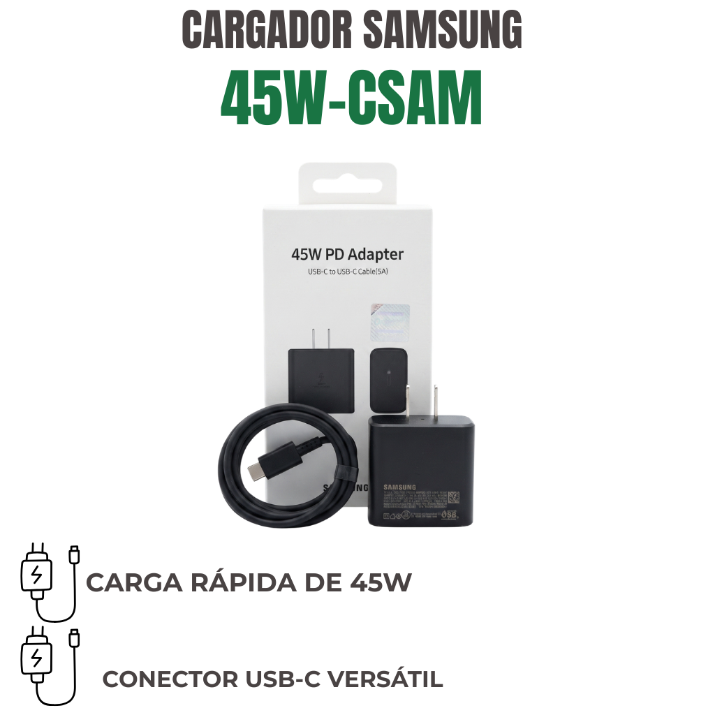 CARGADOR SAMSUNG TC-TC Ref: 45W-CSAM