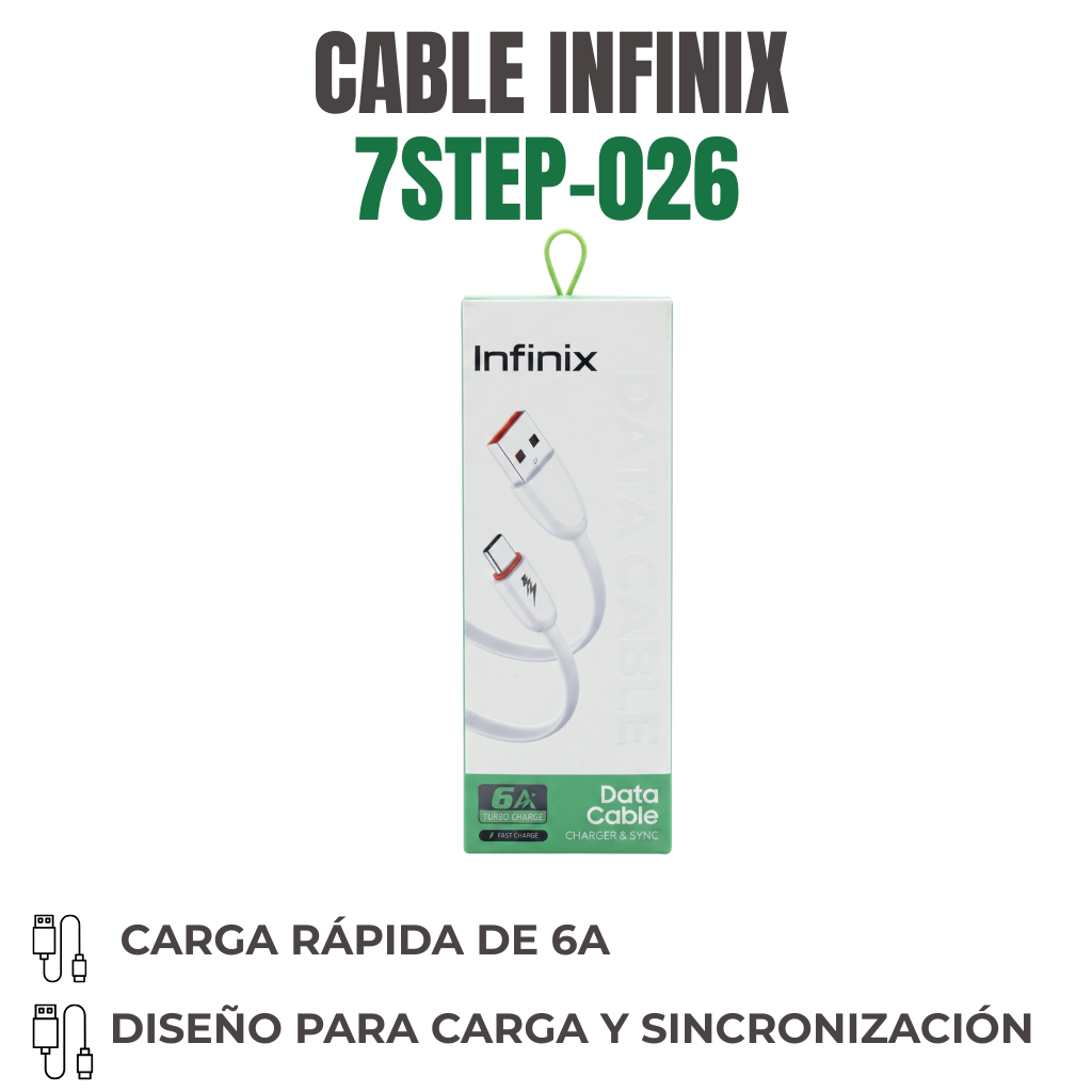 CABLE INFINIX LIGHTNING-USB Ref: 7STEP-026