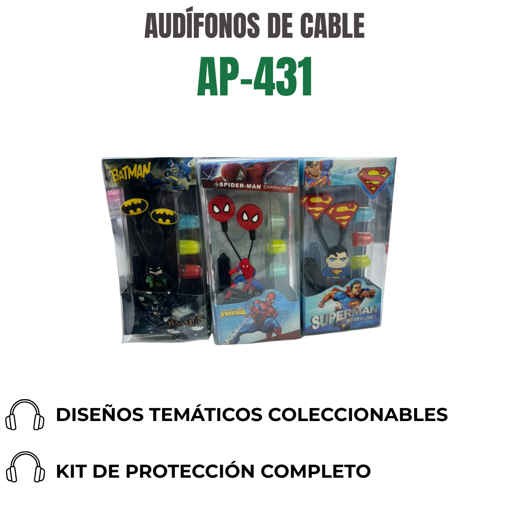 AUDÍFONOS DE CABLE Ref: AP-431