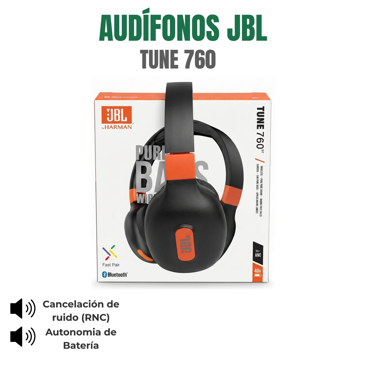 AUDÍFONOS JBL Ref: TUNE 760