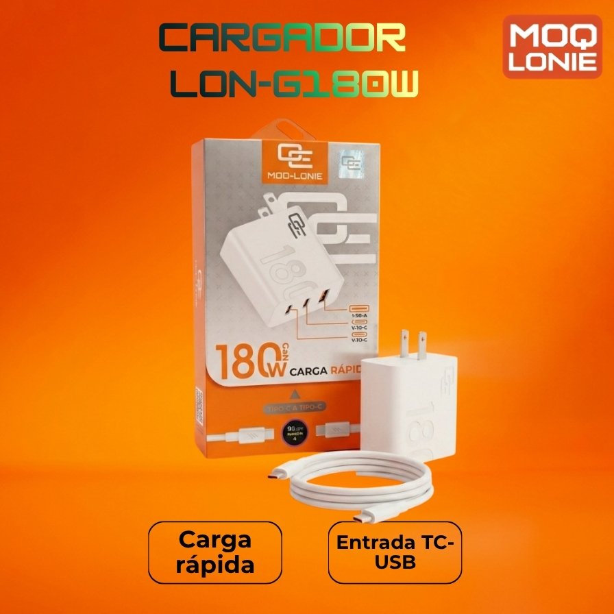 CARGADOR MOQ LONIE Ref: LON-G180W