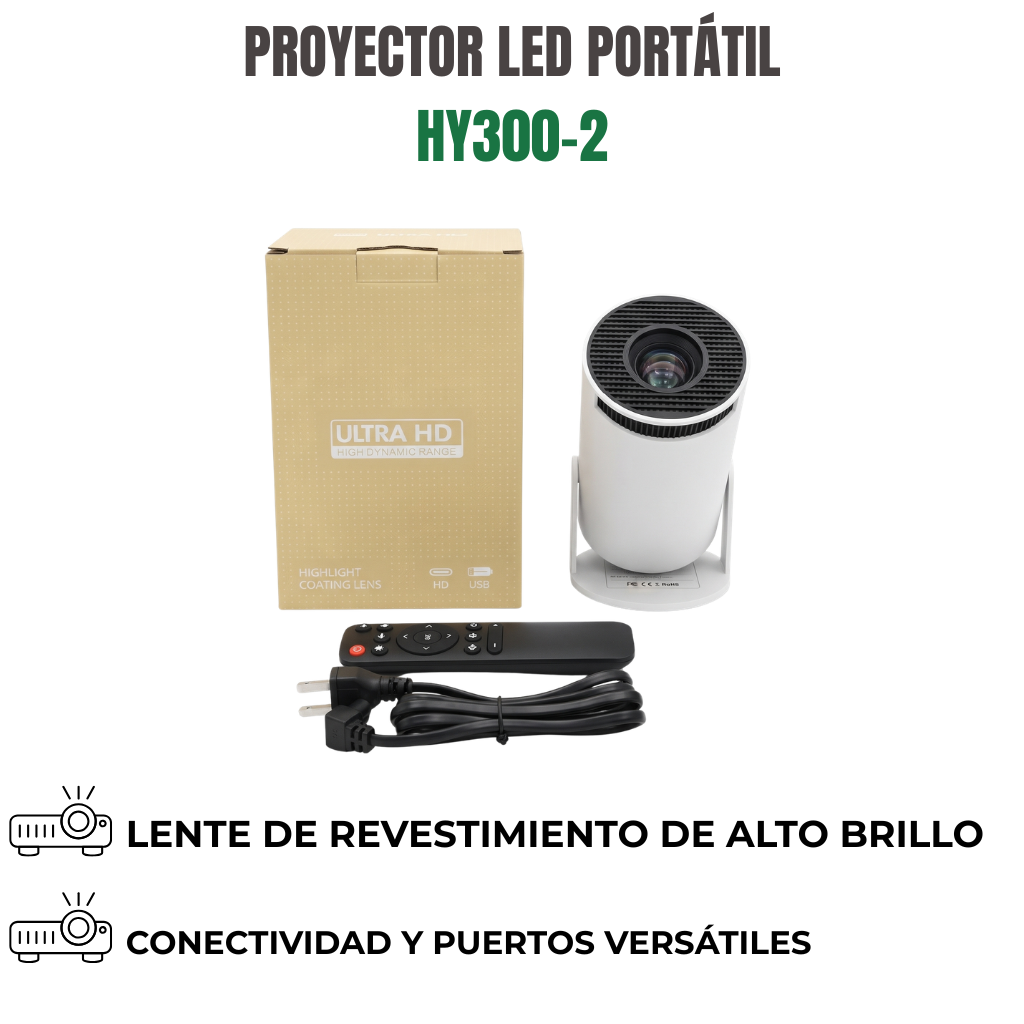 PROYECTOR LED PORTÁTIL Ref: HY300-2