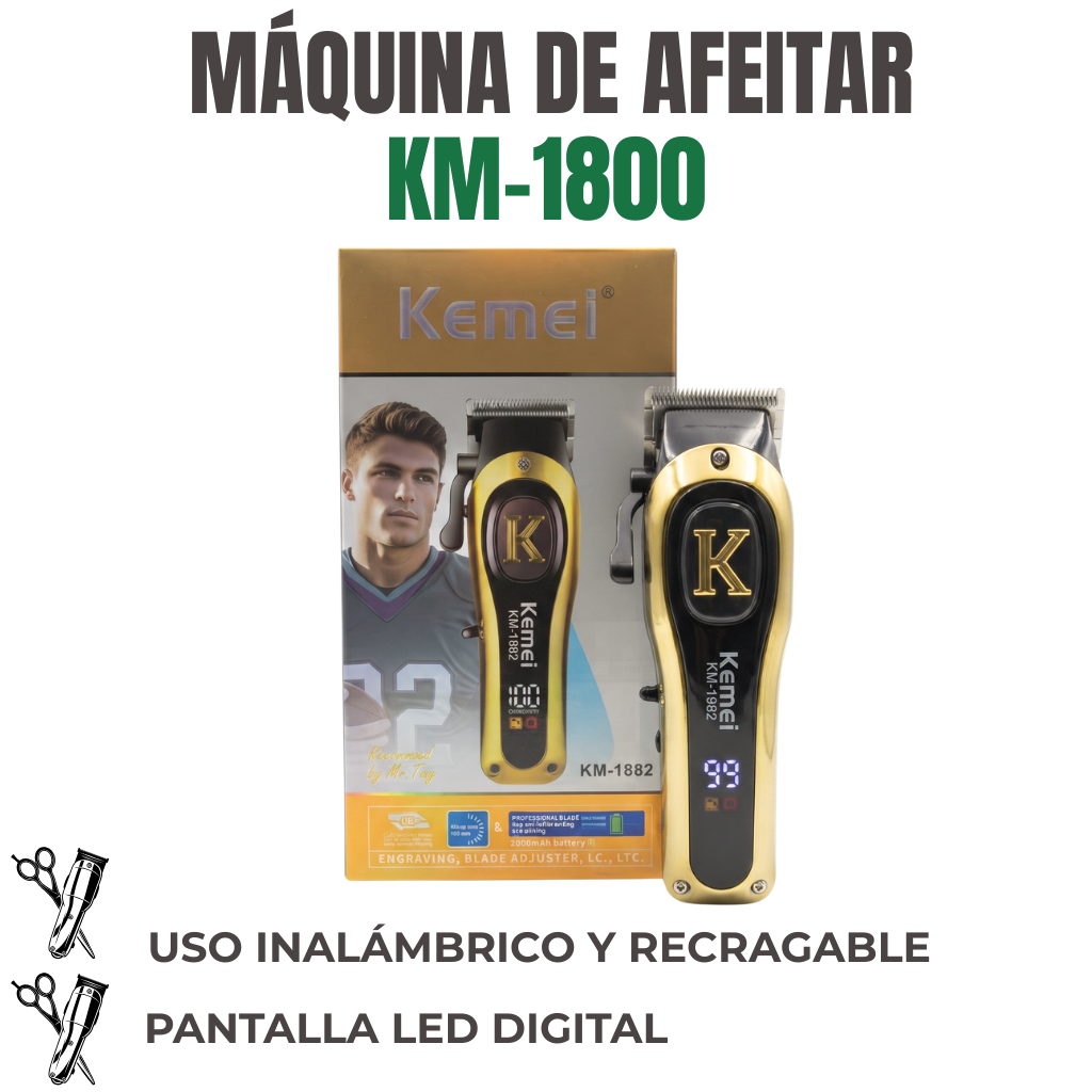MÁQUINA DE AFEITAR Ref: KM-1800