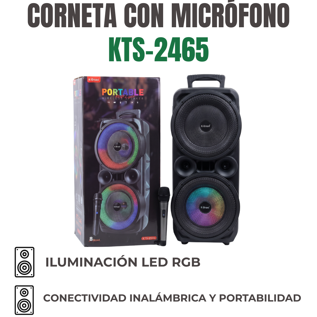 CORNETA CON MICRÓFONO Ref: KTS-2465
