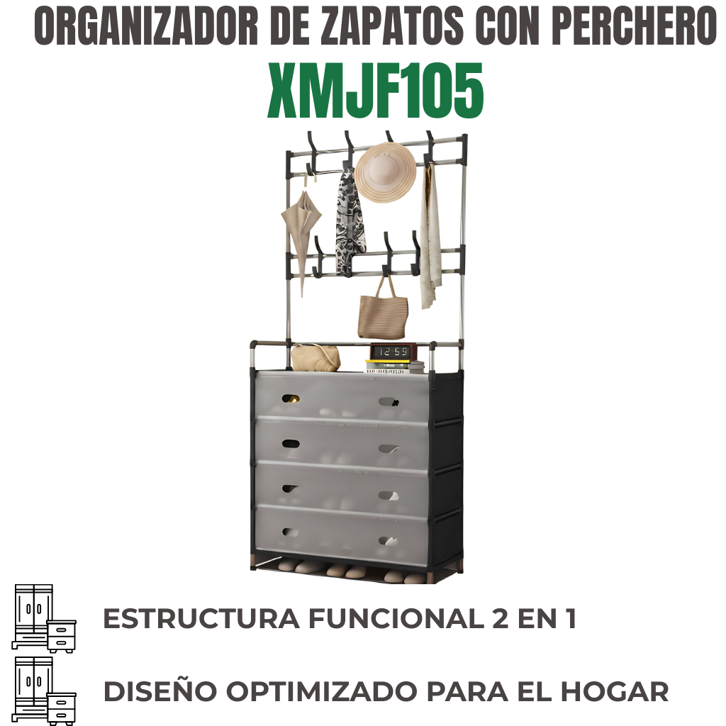 ORGANIZADOR DE ZAPATOS CON PERCHERO Ref: XMJF105