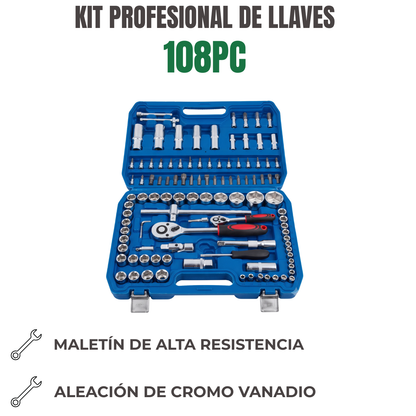 KIT PROFESIONAL DE LLAVES Ref: 108PC