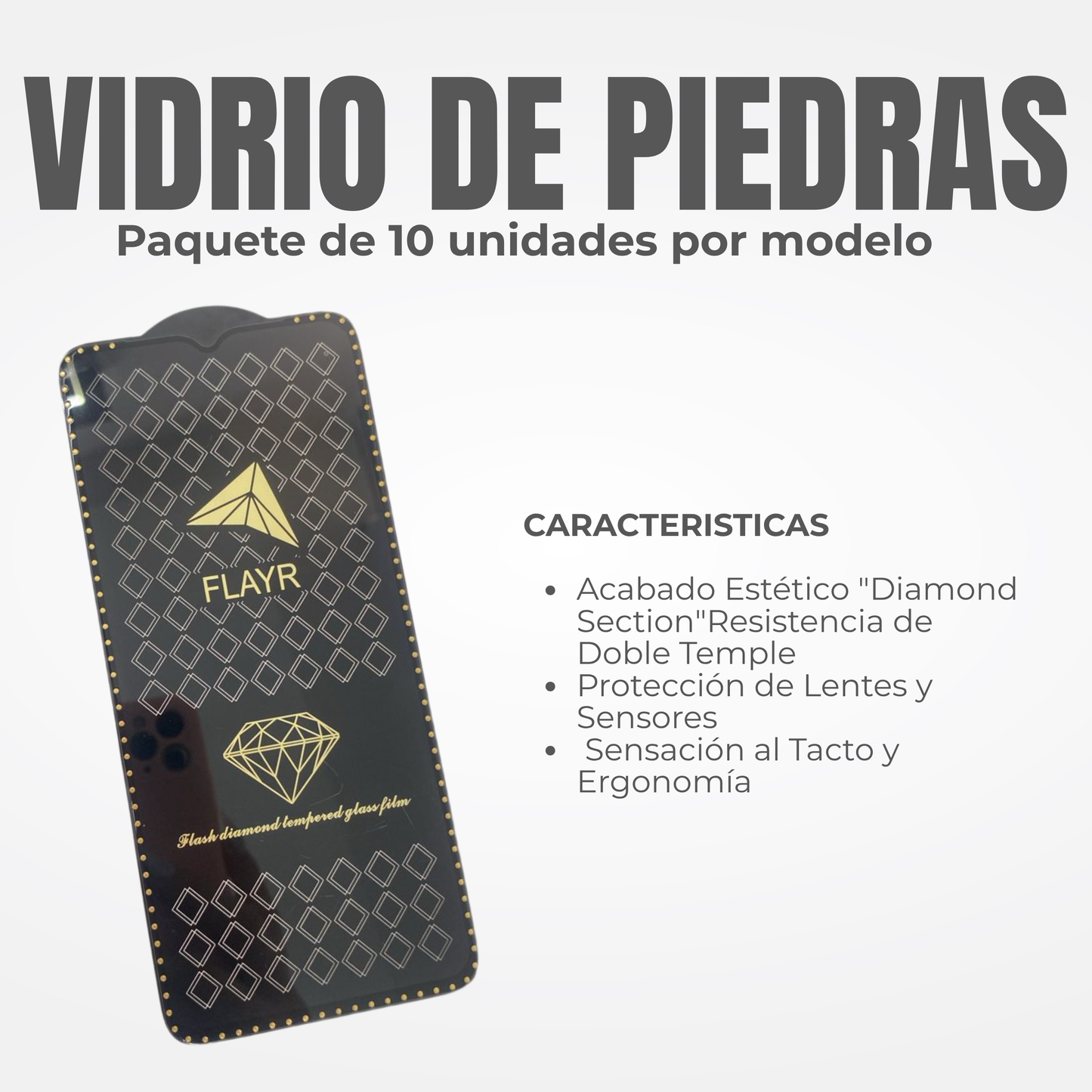 VIDRIO DE PIEDRAS Ref: VNP