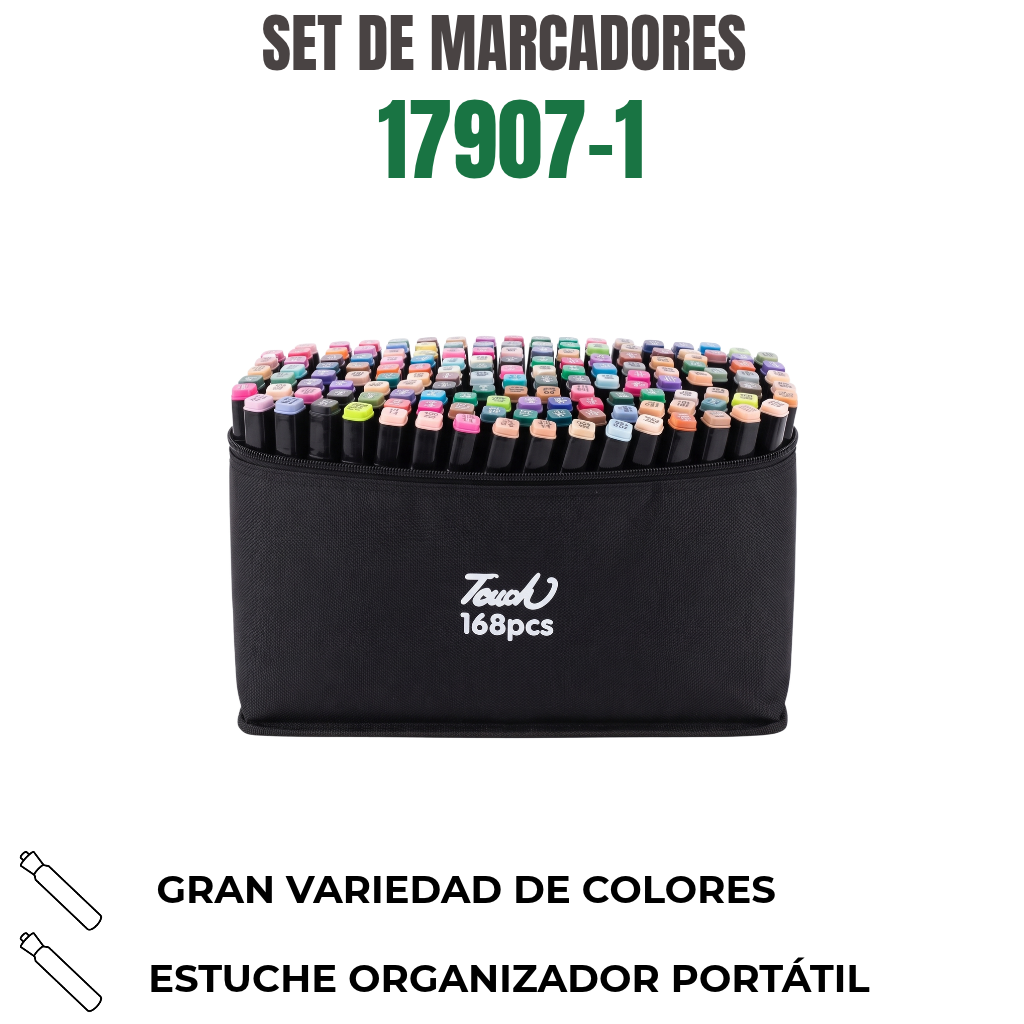 SET DE MARCADORES 168 PIEZAS Ref: 17907-1