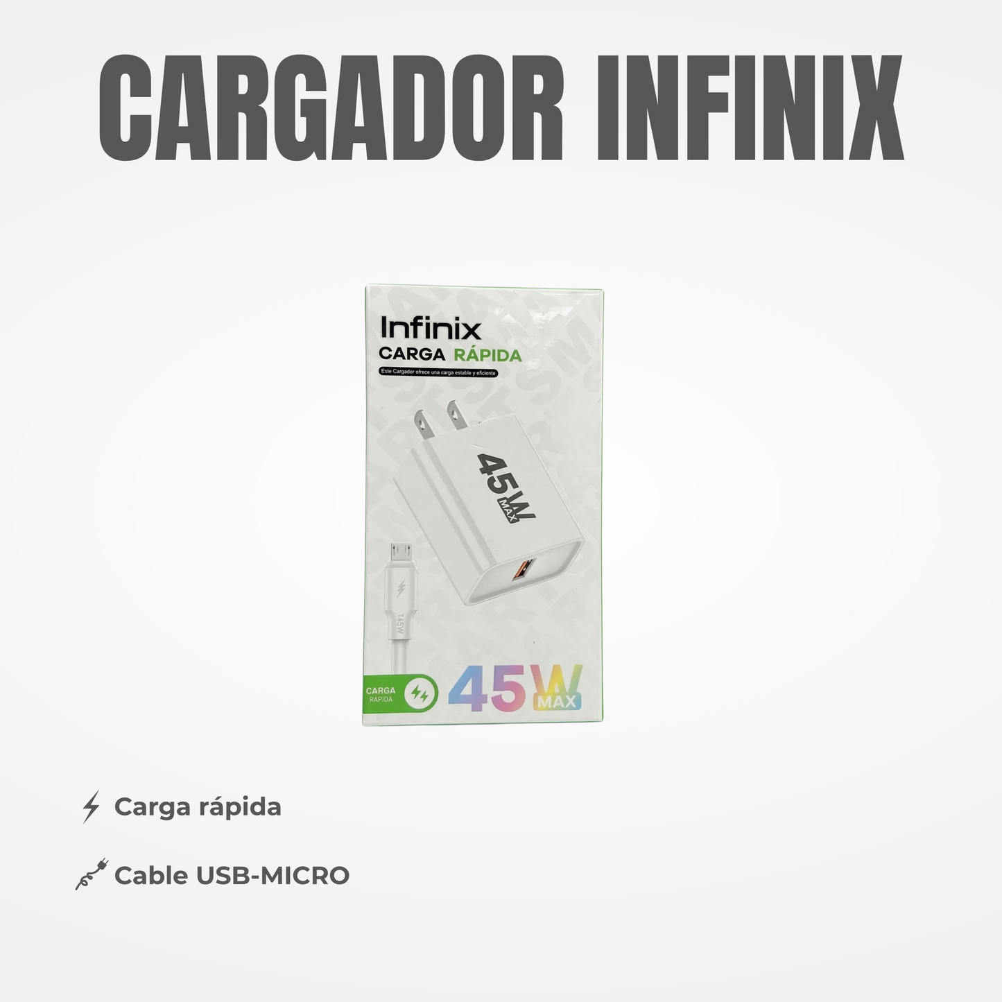 CARGADOR INFINIX MICRO Ref: 7CC-2INV8