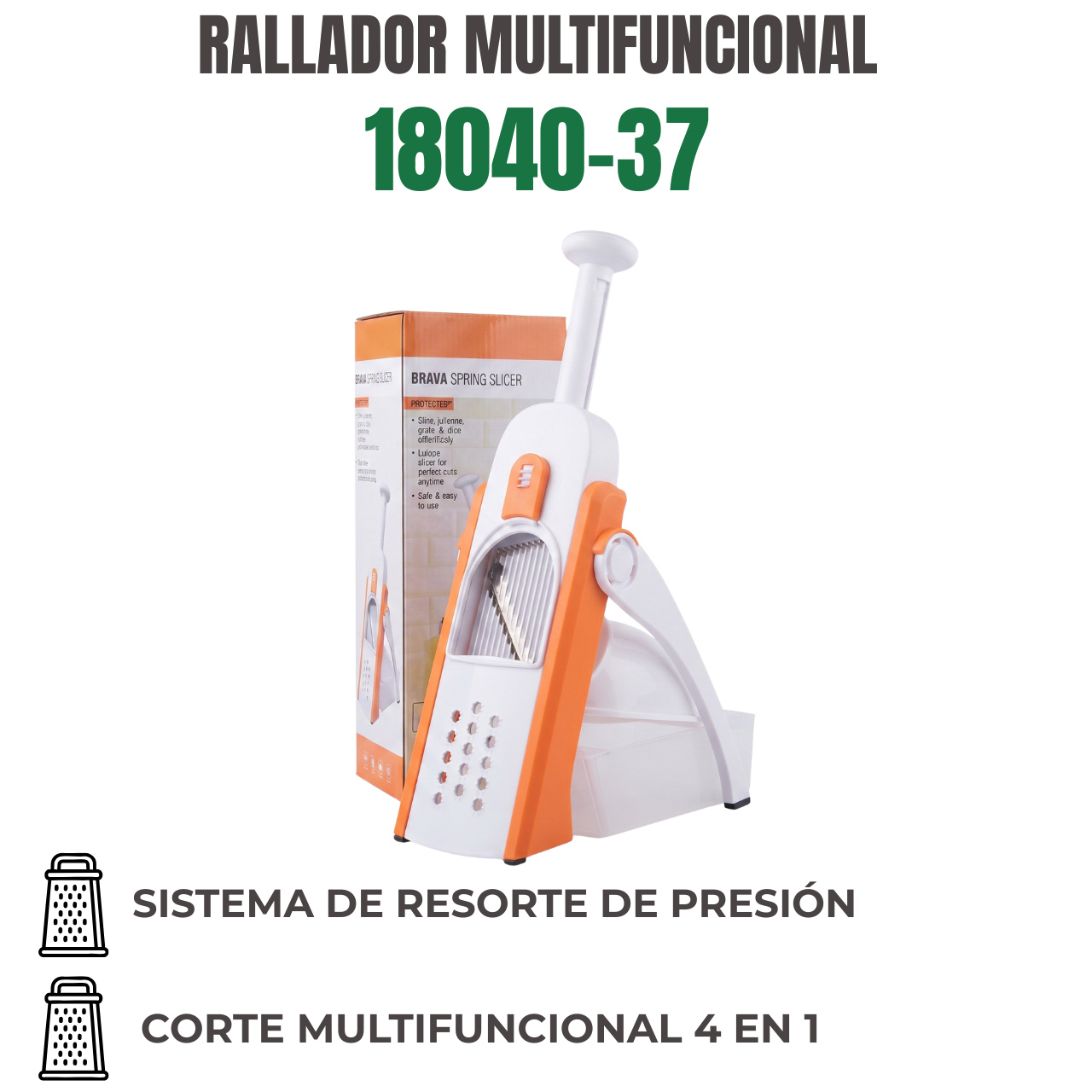 RALLADOR MULTIFUNCIONAL Ref: 18040-37