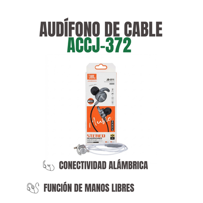 AUDÍFONOS DE CABLE Ref: ACCJ-372