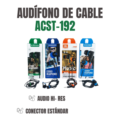 AUDÍFONOS DE CABLE Ref: ACST-192