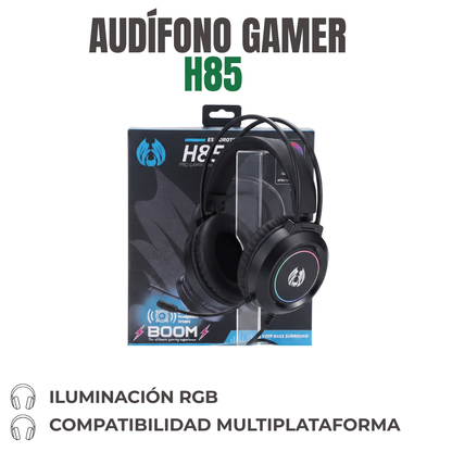 AUDÍFONO GAMER CON MICRÓFONO Ref: H85