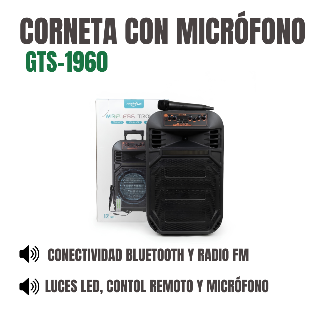 CORNETA CON MICRÓFONO Ref: GTS-1960