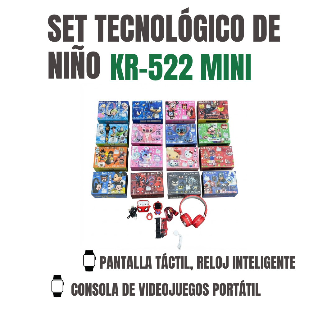 SET TECNOLÓGICO INFANTIL Ref: KR-522 MINI