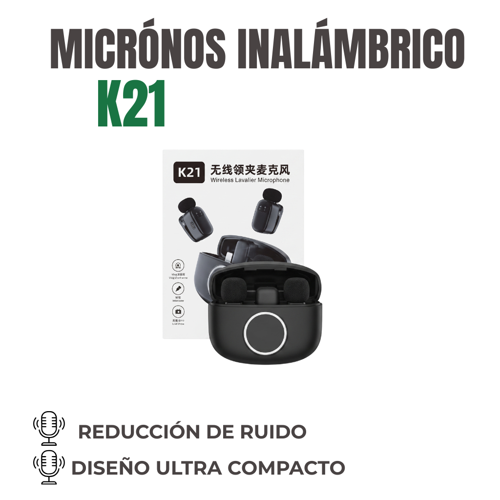 MICRÓNOS INALÁMBRICO Ref: K21