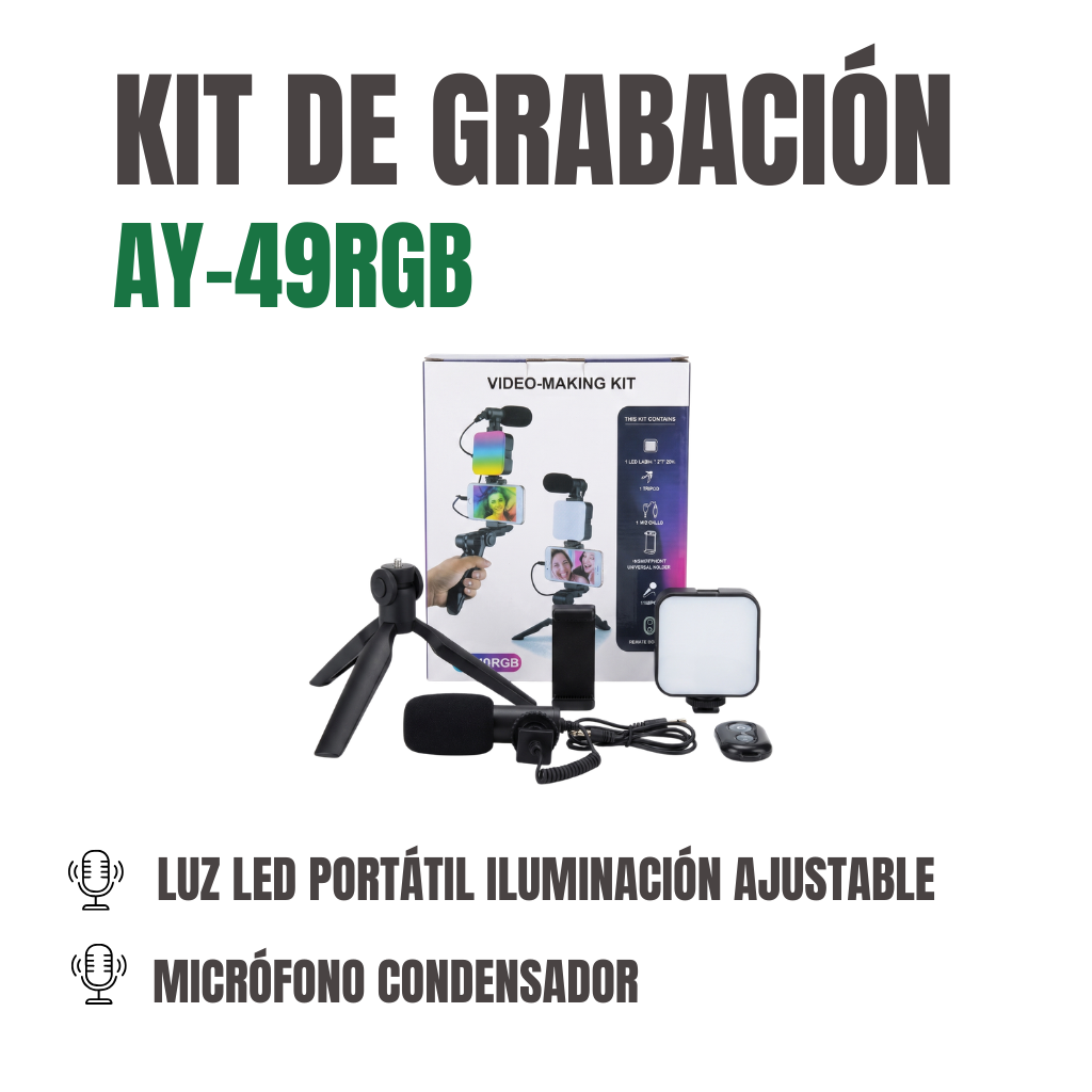 KIT DE GRABACIÓN Ref: AY-49RGB