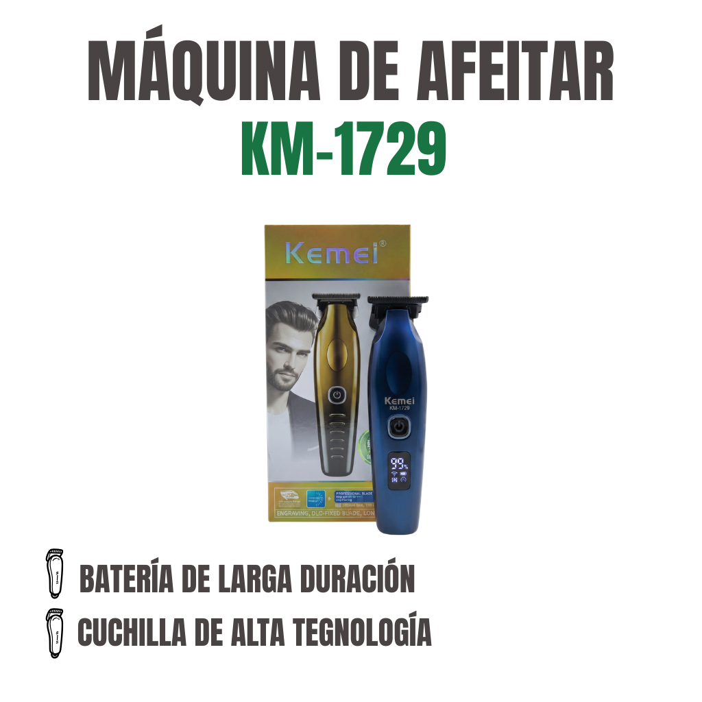 MÁQUINA DE AFEITAR Ref: KM-1729
