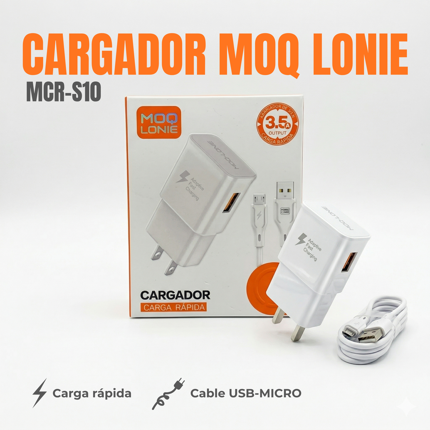 CARGADOR MOQ LONIE