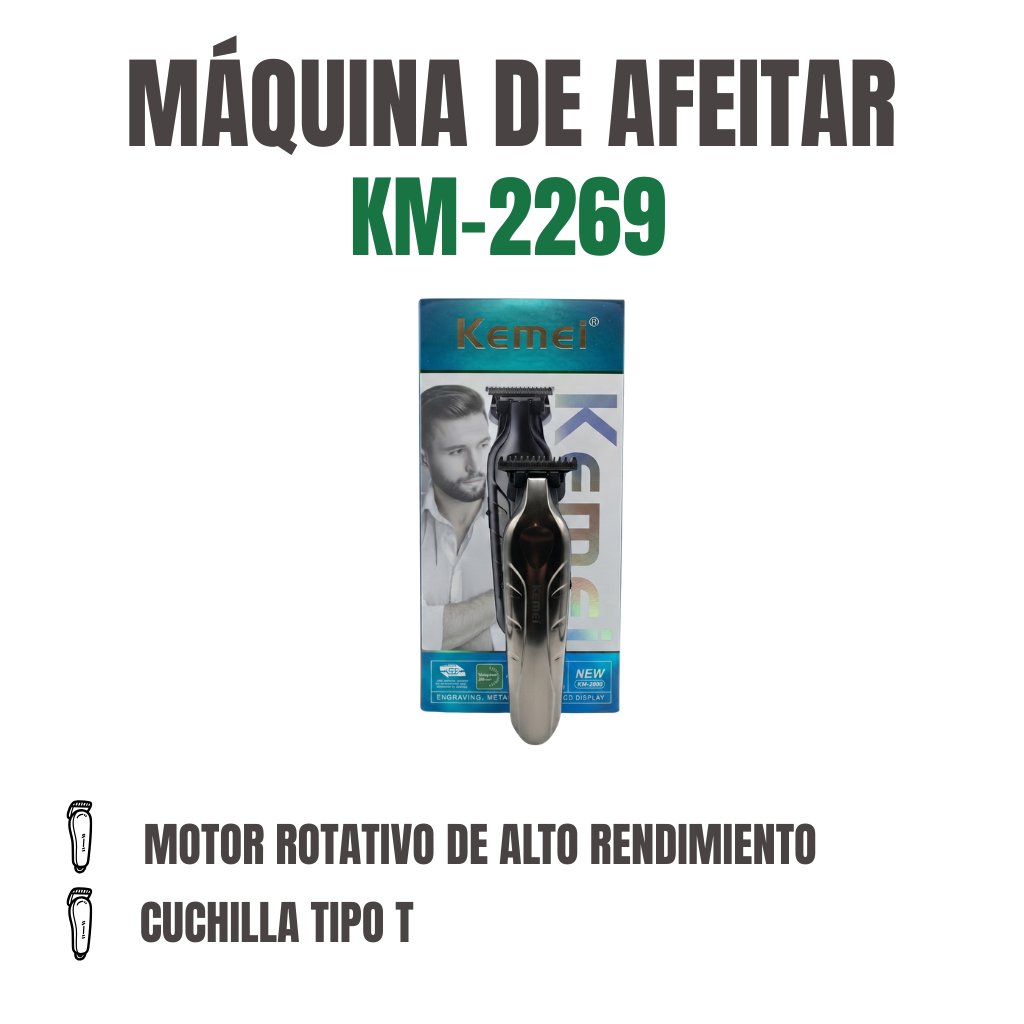 MÁQUINA DE AFEITAR Ref: KM-2269