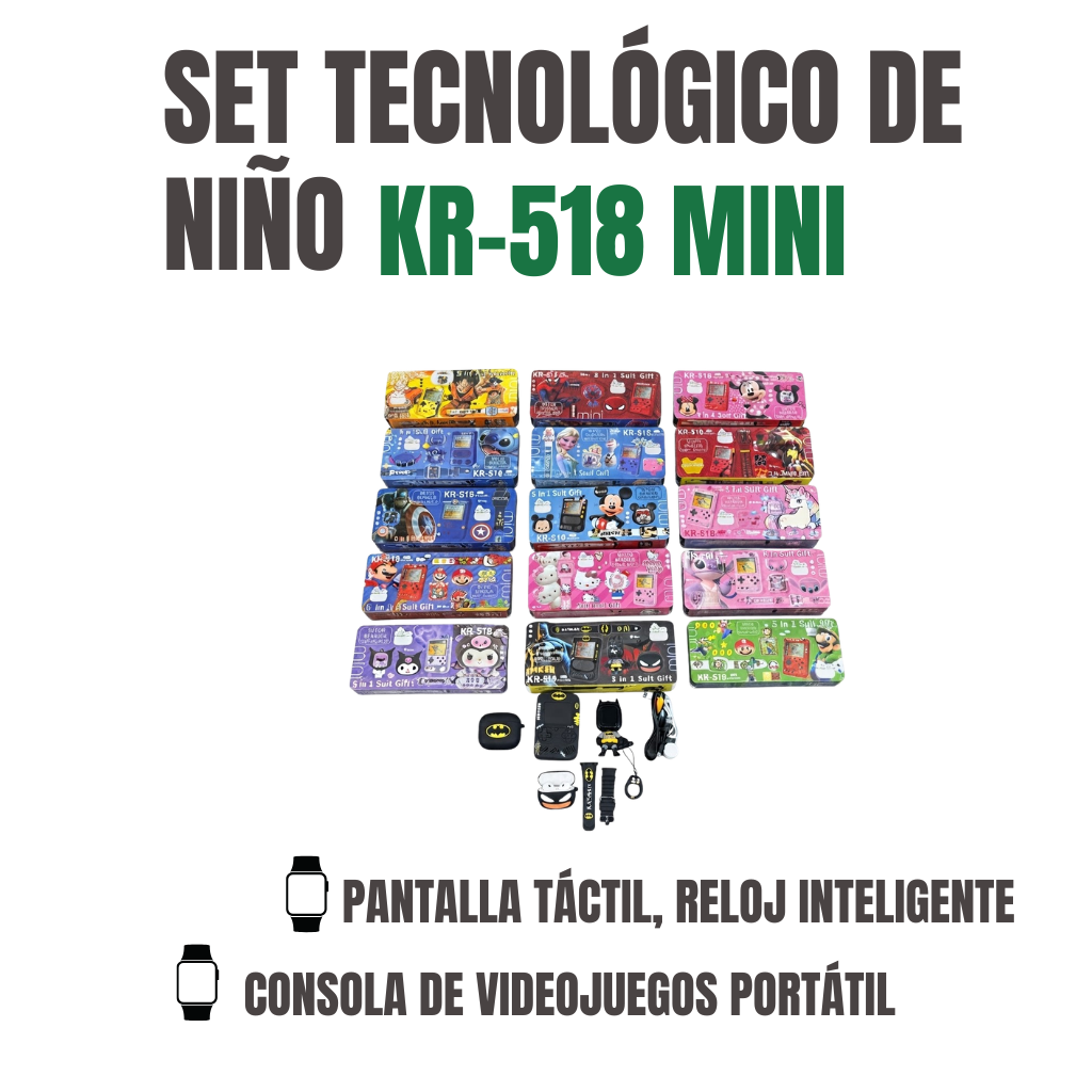 SET TECNOLÓGICO INFANTIL Ref: KR-518 MINI