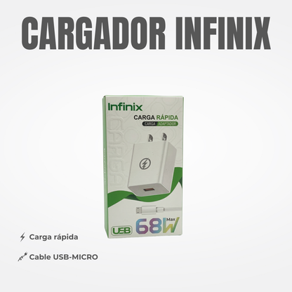 CARGADOR INFINIX USB-MICRO Ref: INF-V868W7S