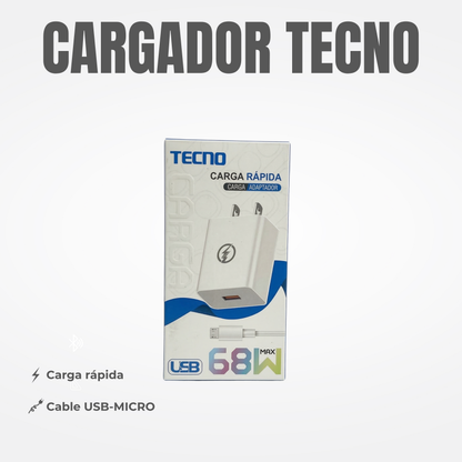 CARGADOR TECNO MICRO Ref: TEC-V868W7S