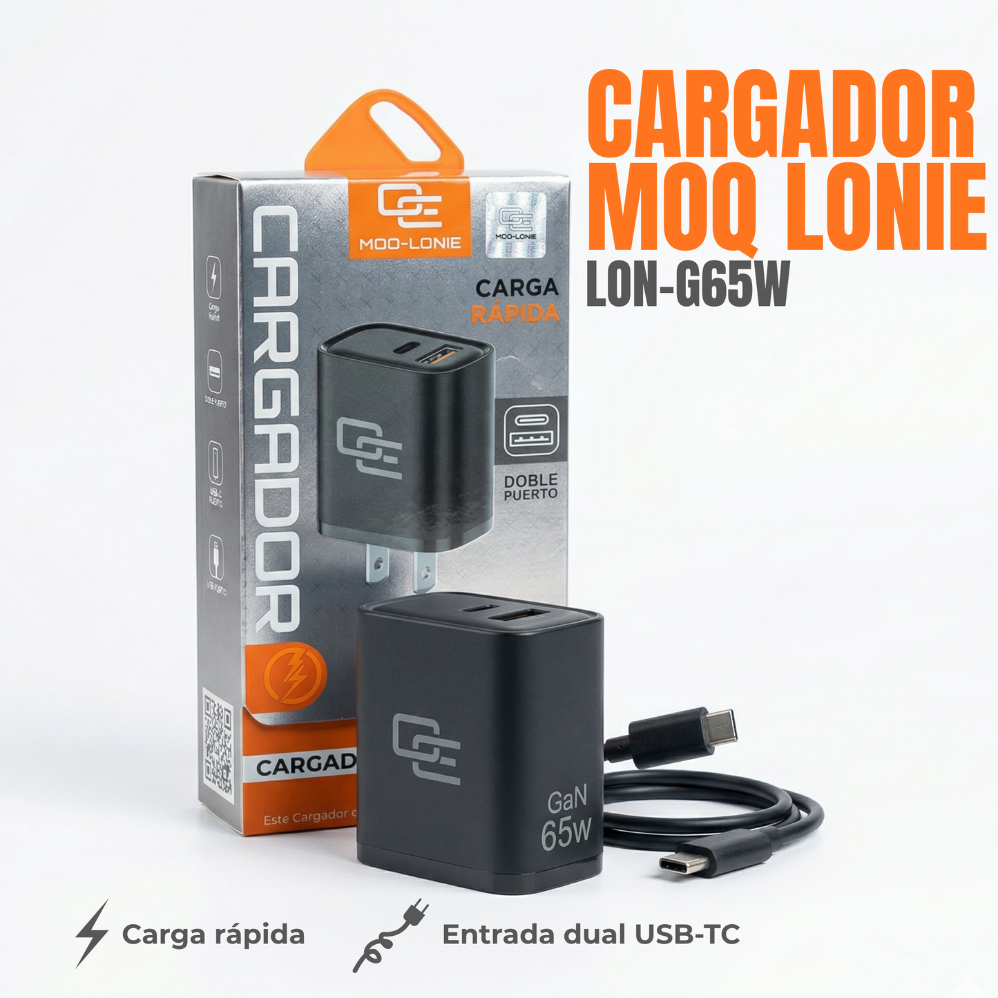 CARGADOR MOQ LONIE