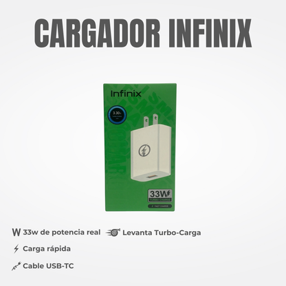 CARGADOR INFINIX TIPO C Ref: 33W-7SIC
