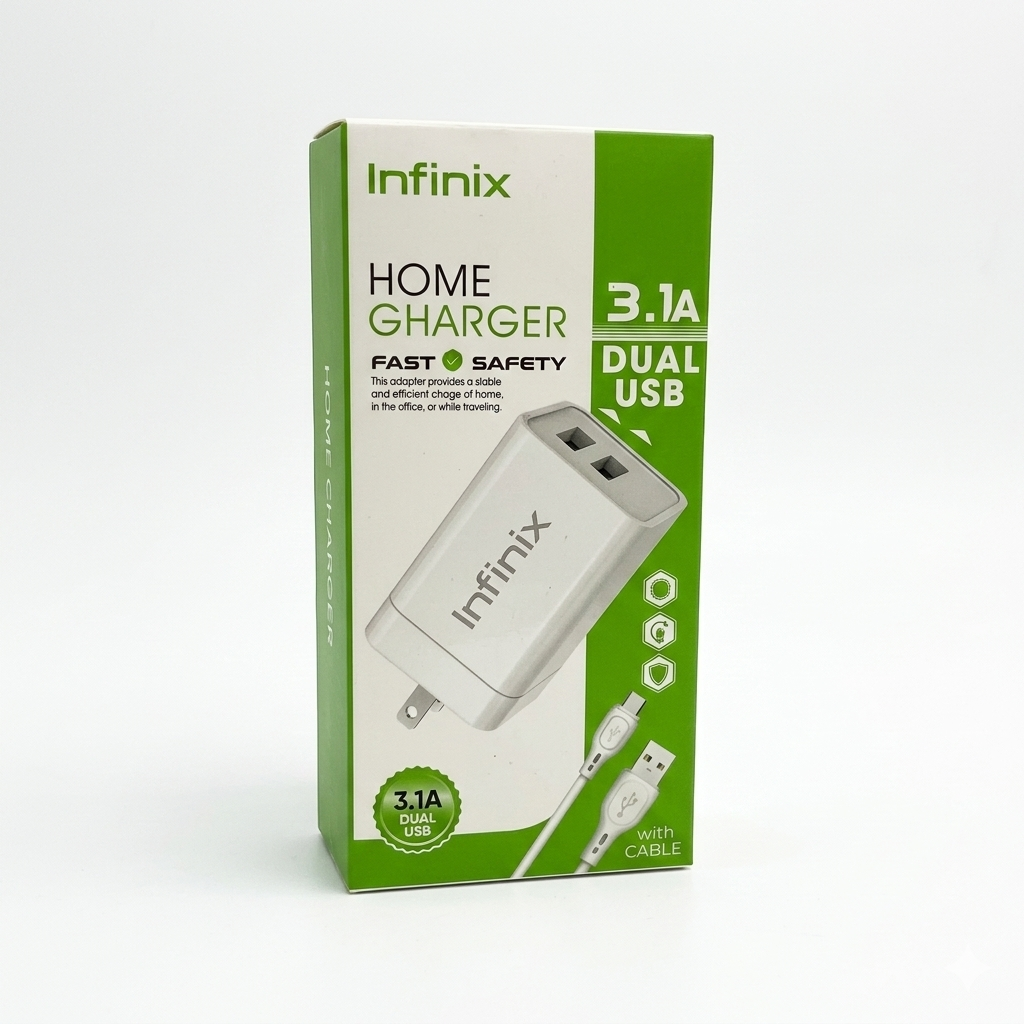 CARGADOR INFINIX MICRO Ref: 2USB 1AI