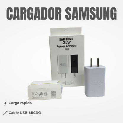 CARGADOR SAMSUNG USB-MICRO Ref: CSAM-25WV8