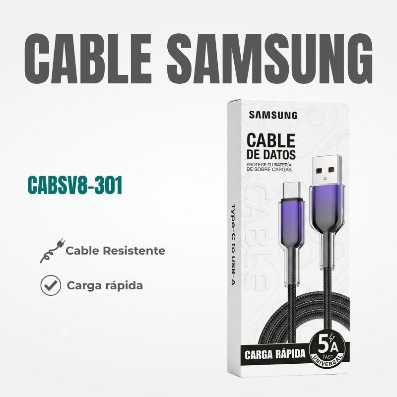 CABLE SAMSUNG MICRO USB Ref: CABSV8-301