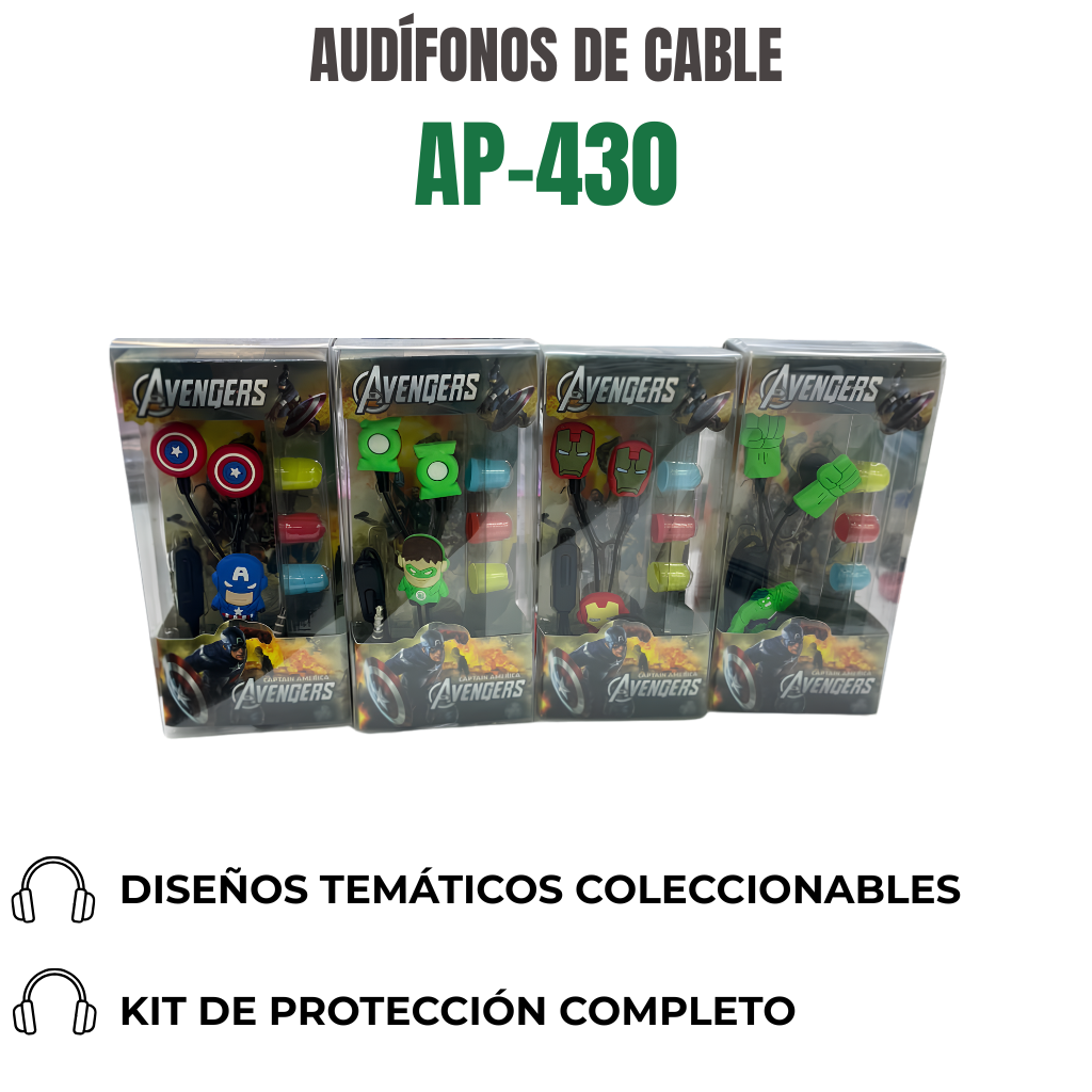 AUDÍFONOS DE CABLE Ref: AP-430