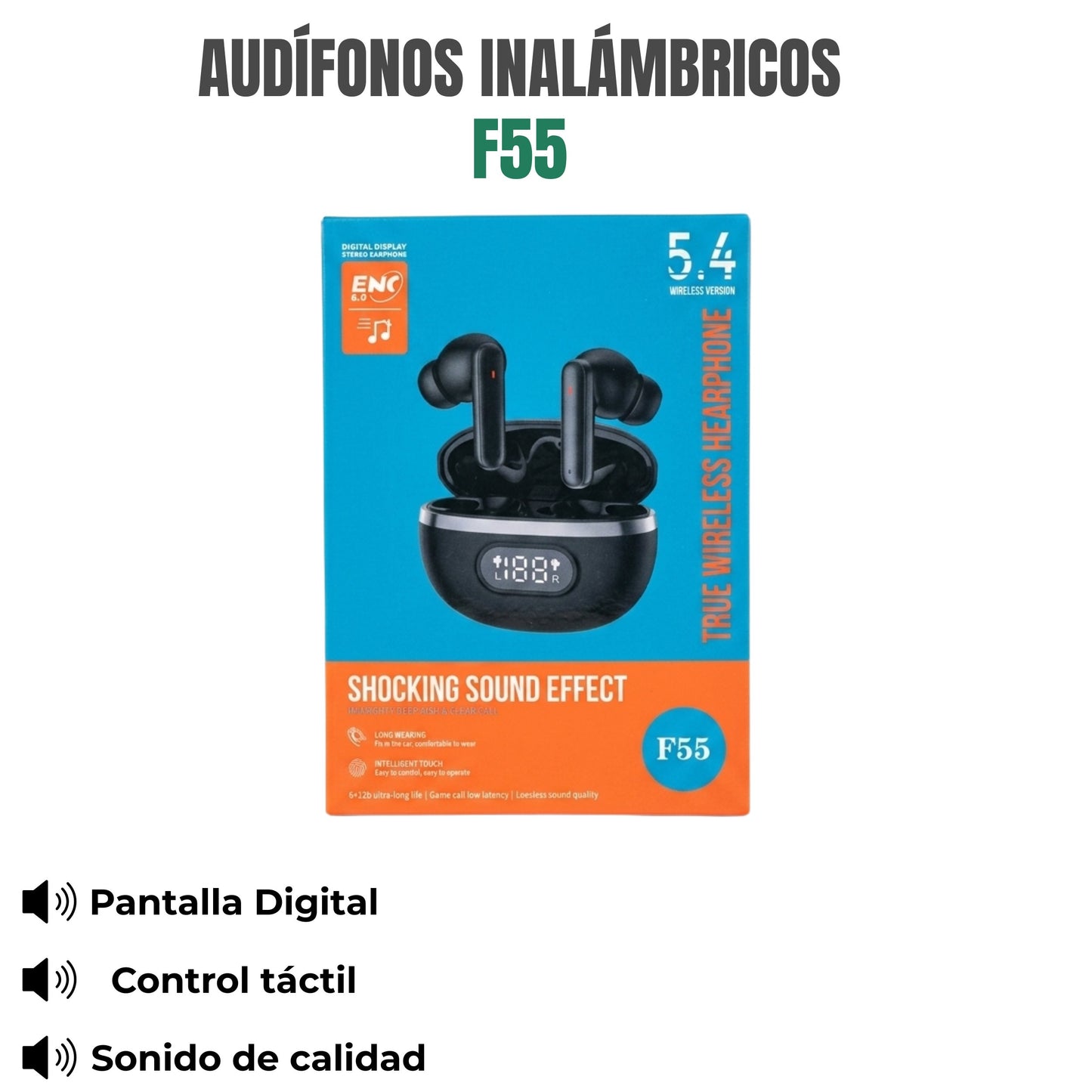 AUDÍFONOS INALÁMBRICOS Ref: F55