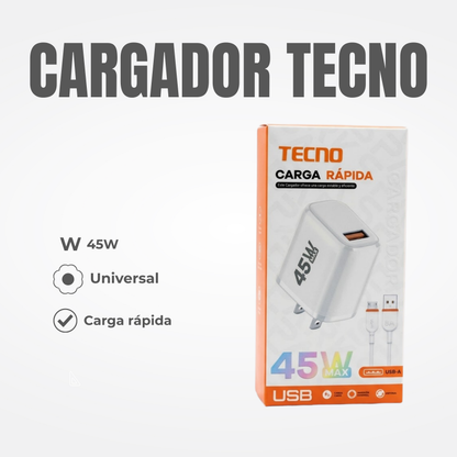 CARGADOR TECNO MICRO Ref: 7CC-TEV8
