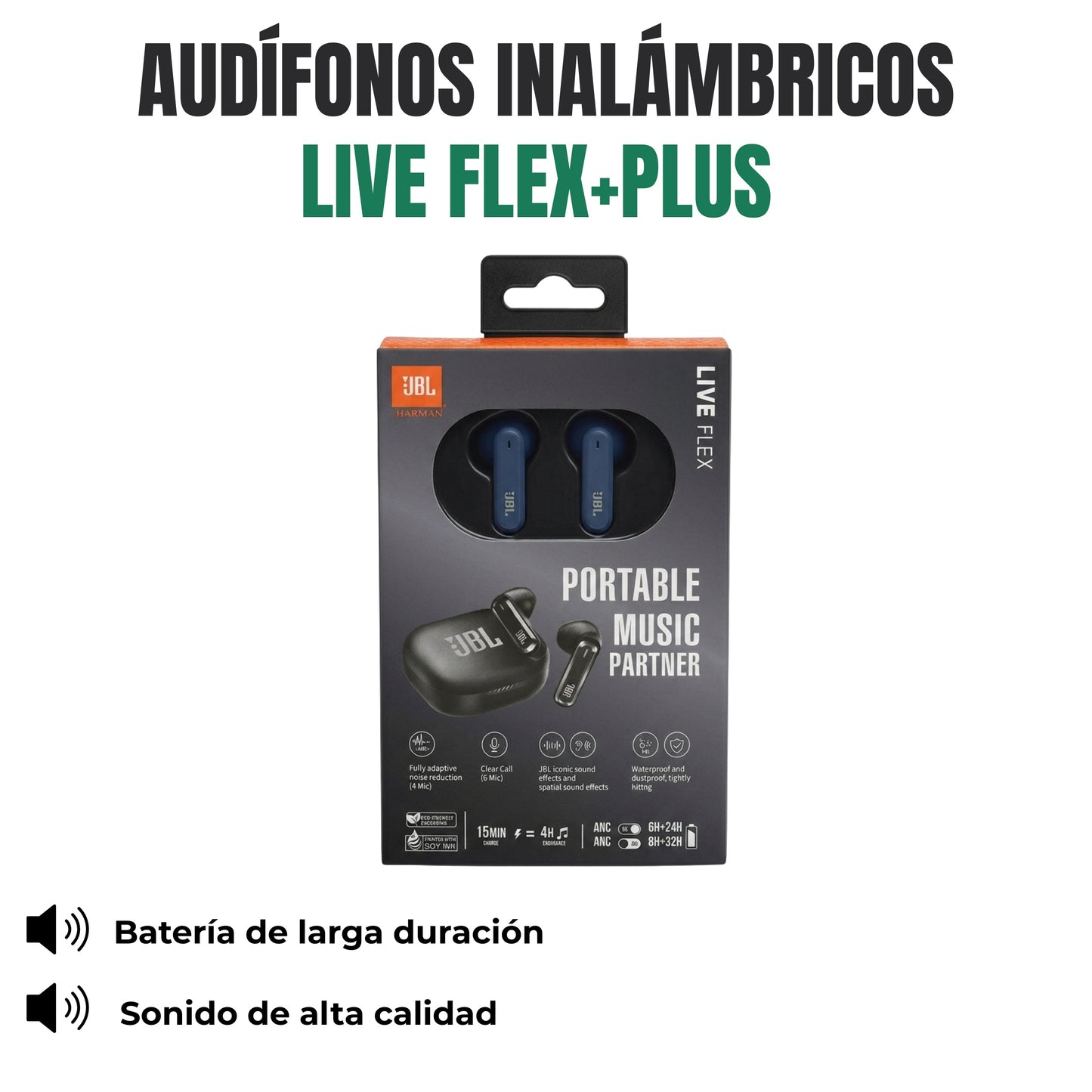 AUDÍFONOS INALÁMBRICOS Ref: LIVE FLEX+PLUS