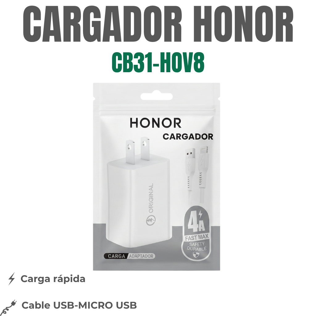 CARGADOR HONOR MICRO USB Ref: CB31-HOV8
