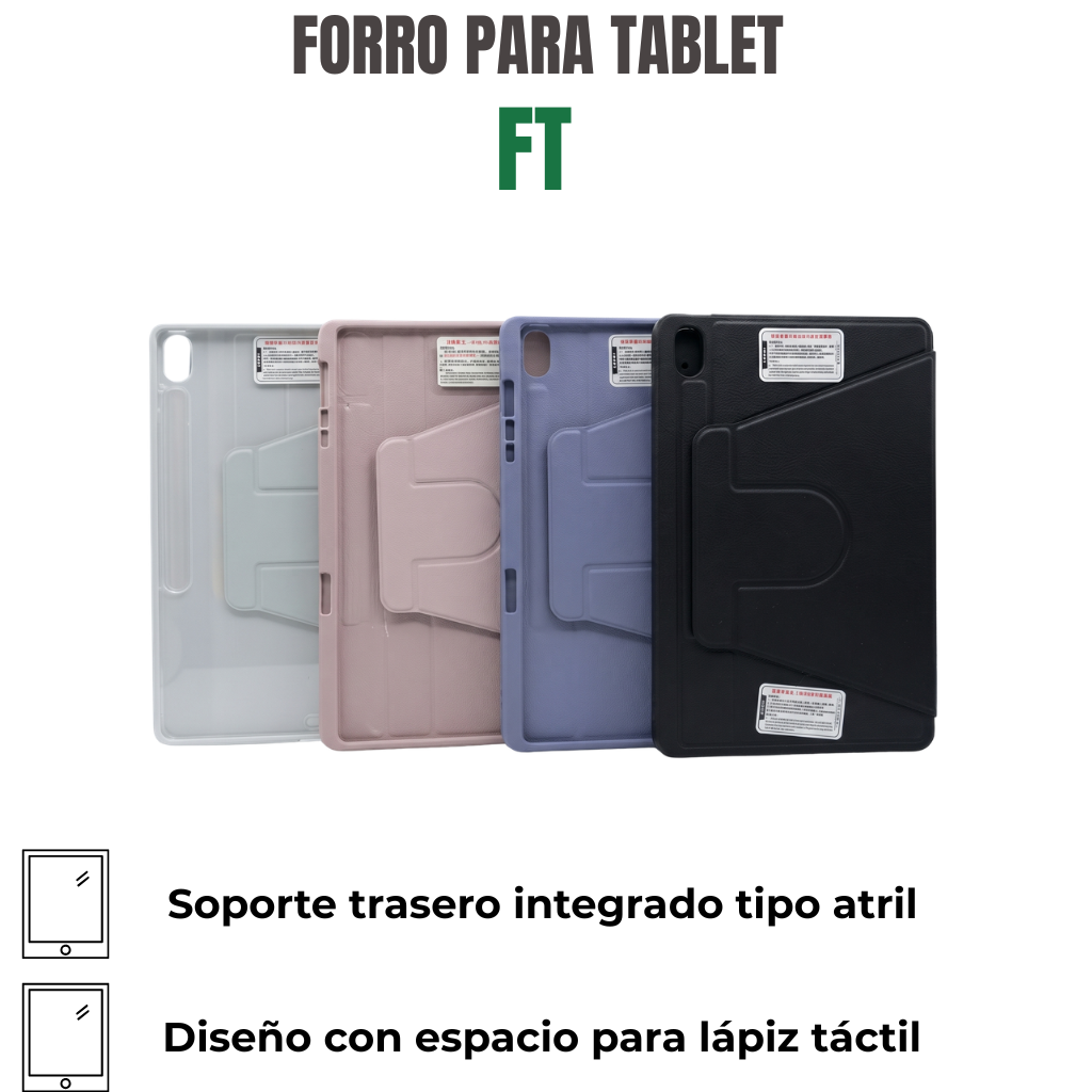 FORRO PARA TABLET CON SOPORTE Ref: FT