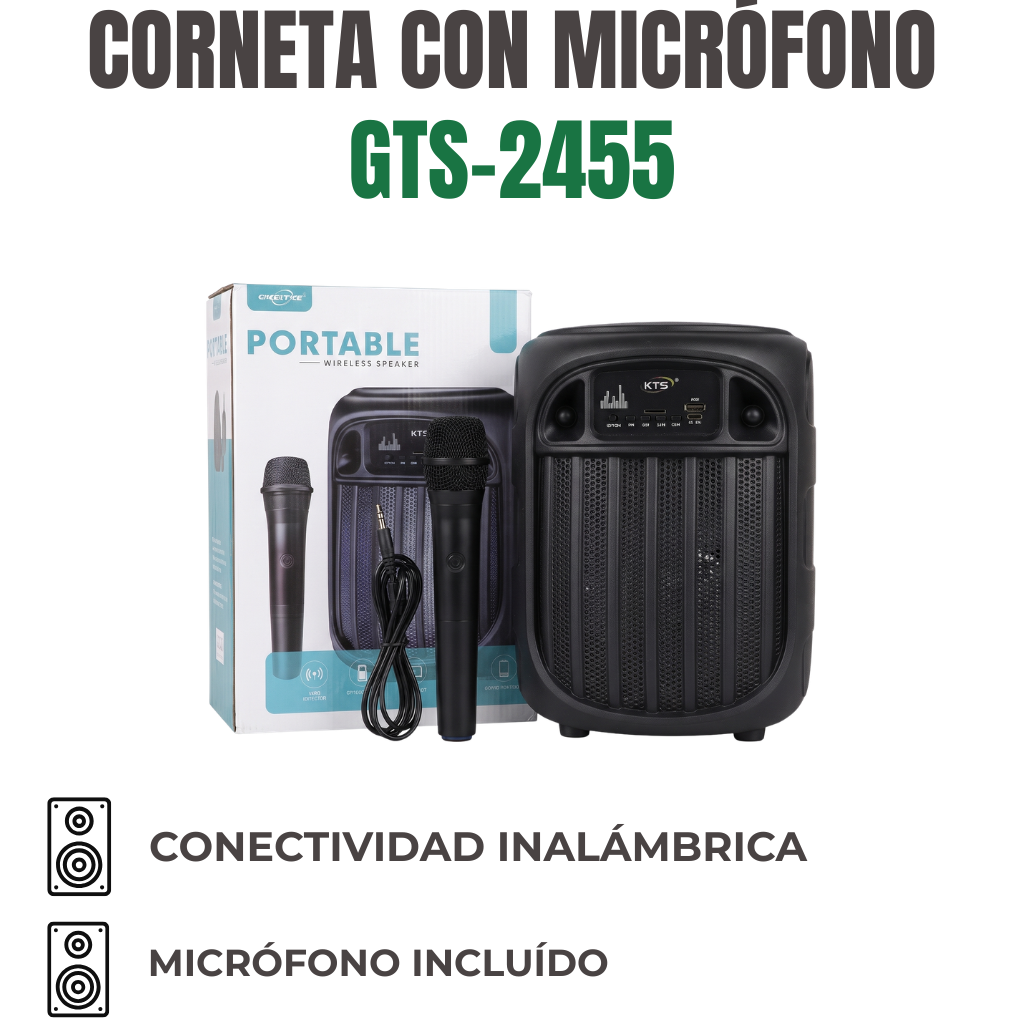 CORNETA CON MICRÓFONO Ref: GTS-2455