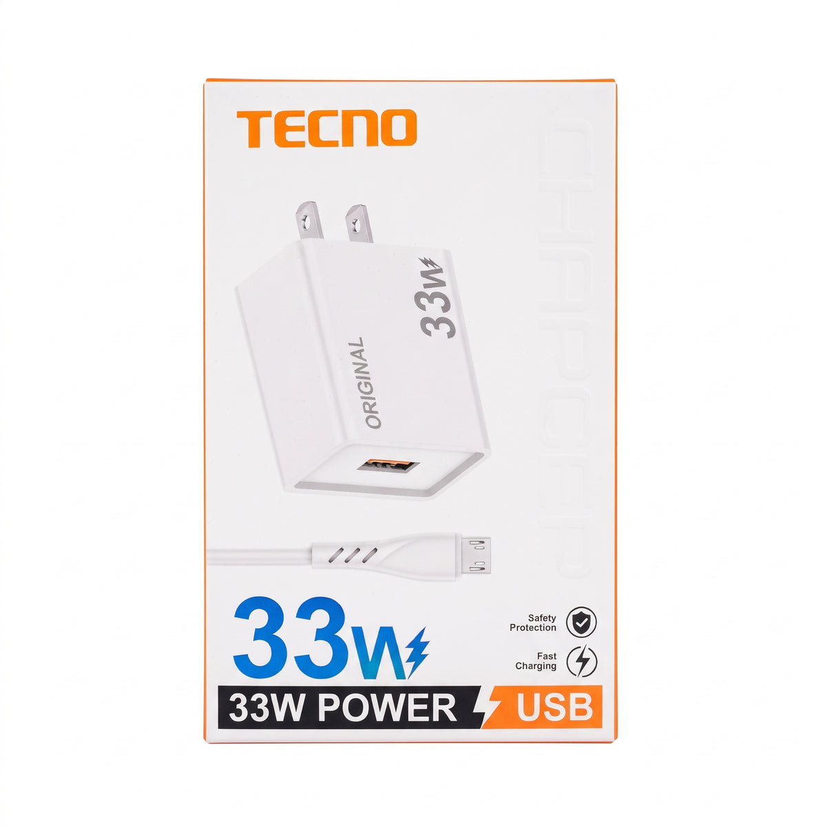 CARGADOR TECNO 33W Ref: CAR-TECV833W