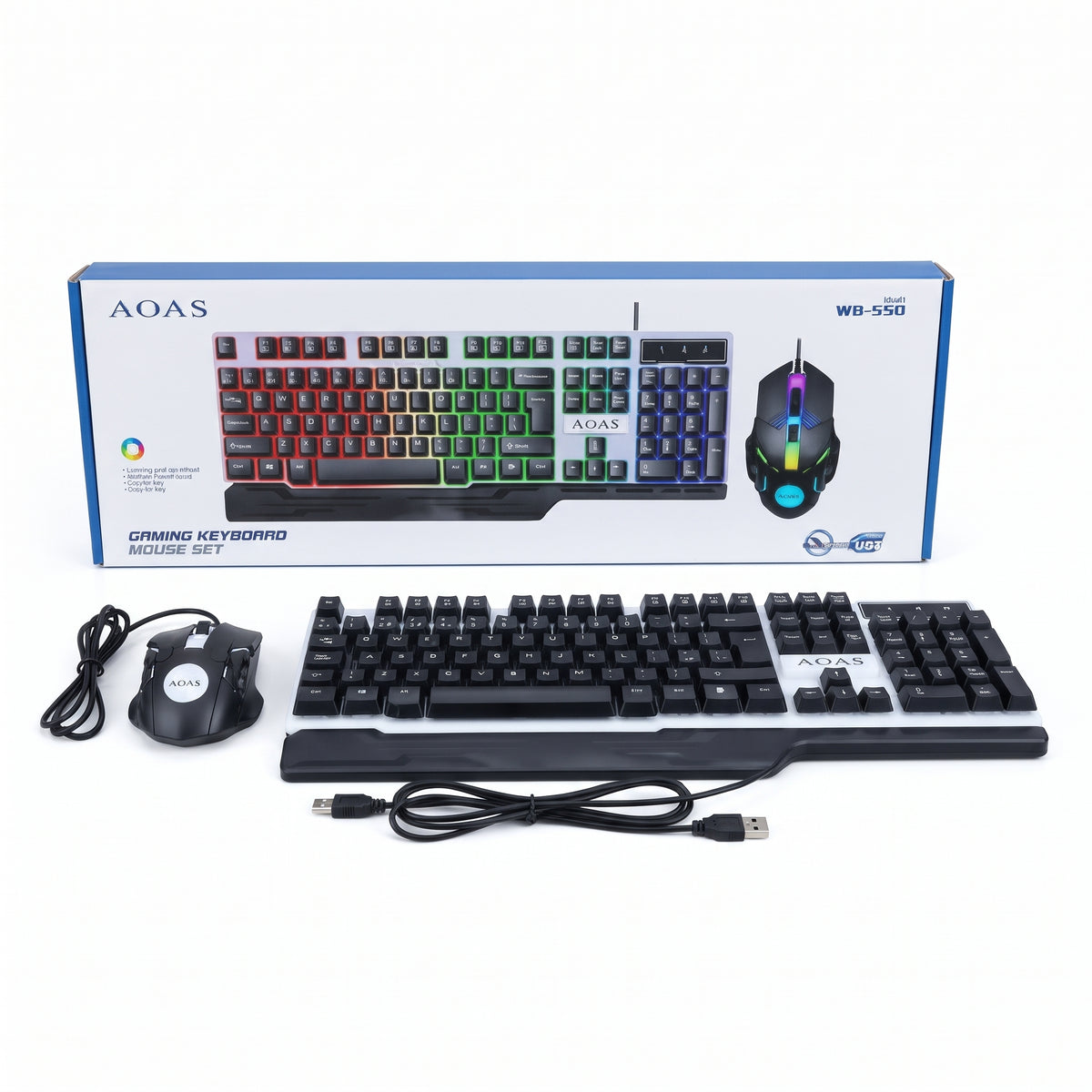KIT MOUSE Y TECLADO GAMER Ref: WB-550