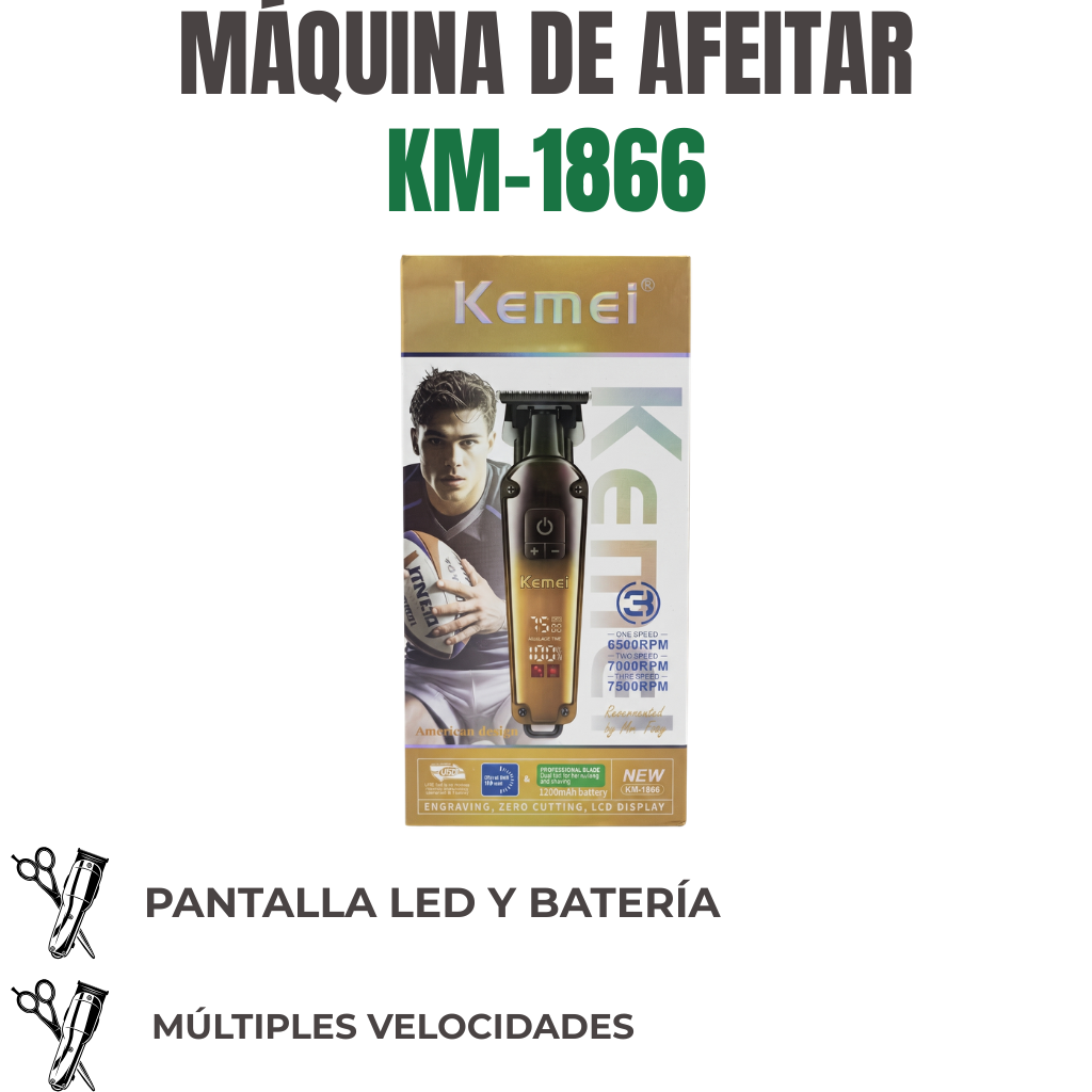 MÁQUINA DE AFEITAR Ref: KM-1866