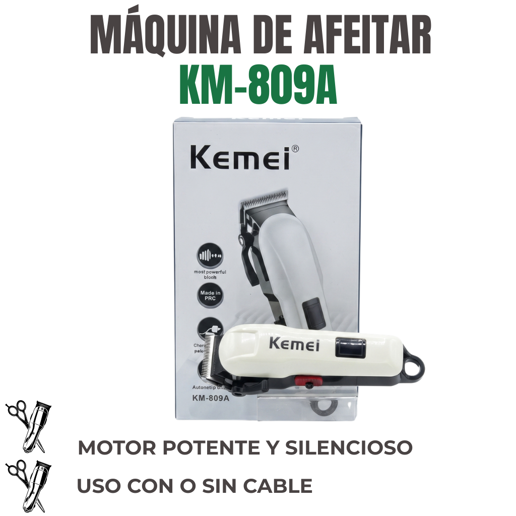 MÁQUINA DE AFEITAR Ref: KM-809A