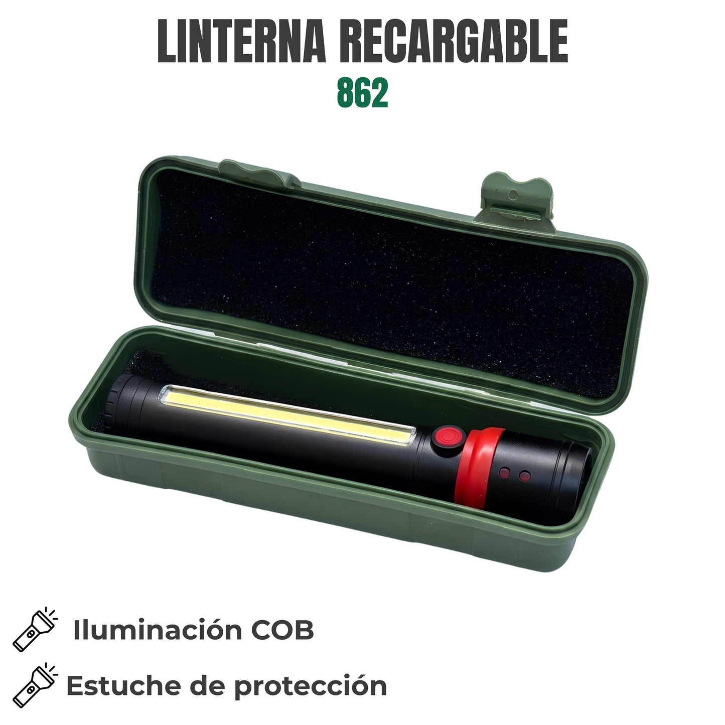 LINTERNA RECARGABLE Ref: 862