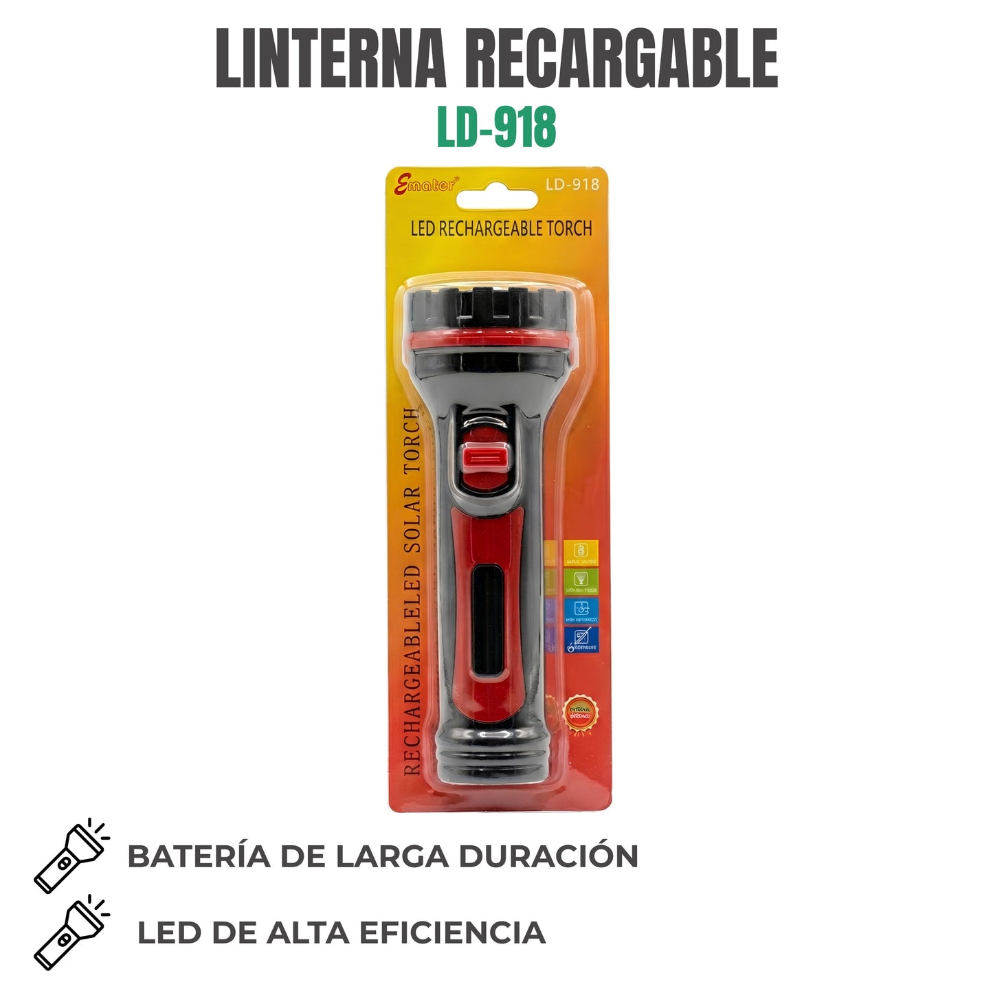 LINTERNA RECARGABLE Ref: CD-918